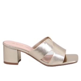 Tongs à talons Vallon Gold doré