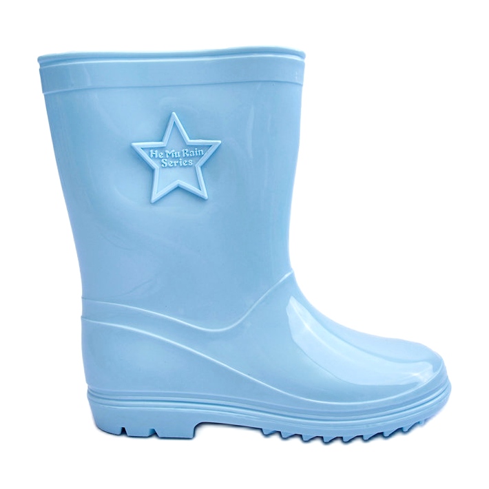 Galoshes de caoutchouc pour enfants bleu clair