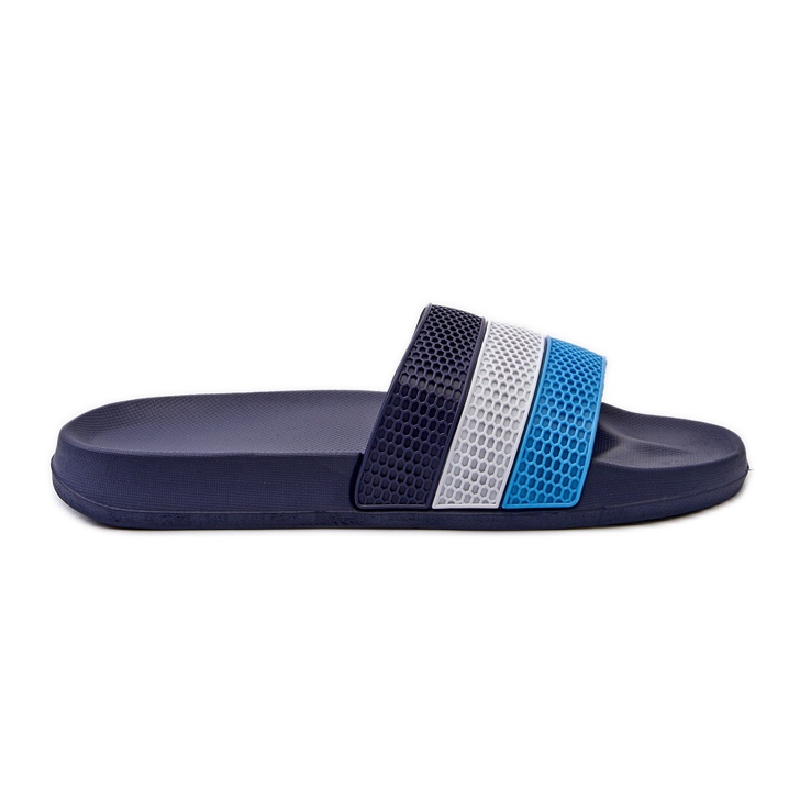 Tongs classiques pour hommes avec sangles, bleu marine Sylri