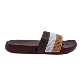 Tongs classiques pour hommes avec sangles, marron Sylri brun