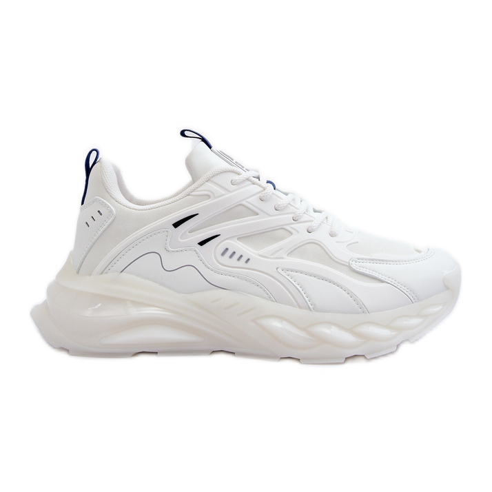 Baskets pour hommes HI-POLY System Big Star chaussures de sport NN174383 blanc blanche