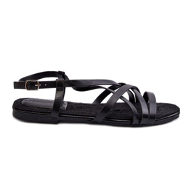 Sandales plates Big Star pour femmes NN274011 noir