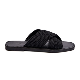 Chaussons plats pour femmes Big Star NN274077 noir