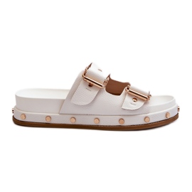 Tongs pour femmes sur la plateforme Big Star NN274081 Blanc