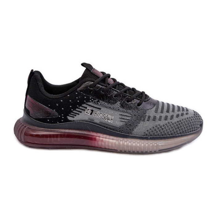 Chaussures de sport pour hommes HI-POLY System Big Star NN174476 noir gris Chaussures de sport pour hommes HI-POLY System Big Star NN174476 noir gris