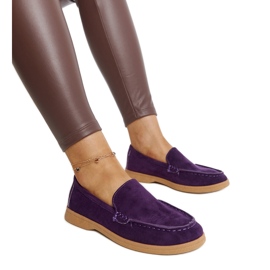Chaussures en daim violet de Rumay