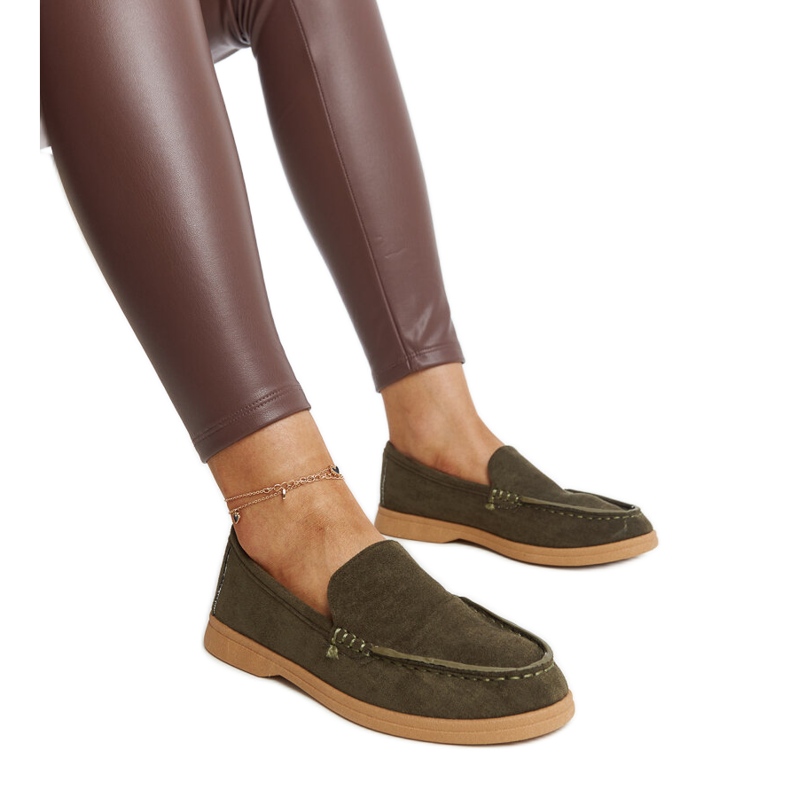 Chaussures en daim vert foncé de Rumay