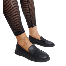 Mocassins Nawrah classiques noirs le noir