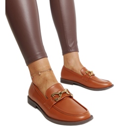 Mocassins marron avec boucle Léa brun
