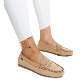 Mocassins Nafisah en daim marron brun