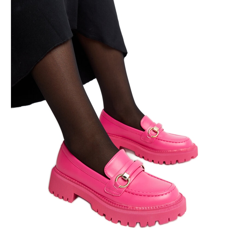 Mocassins rose foncé à boucle Lasima Mocassins rose foncé à boucle Lasima