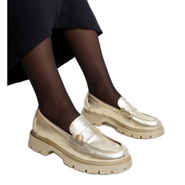 Mocassins en cuir Eco doré Mladenka d'or