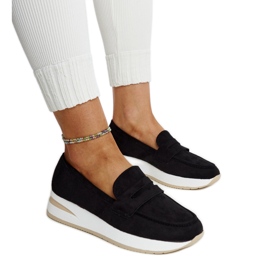 Chaussures de sport Venla en daim noir le noir