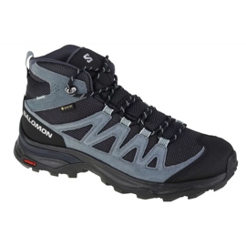Chaussures Salomon X Ward Leather Mid Gtx W 471820 le noir