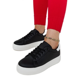 Baskets noires à semelle épaisse Ruta