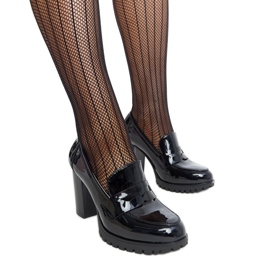 Escarpins vernis noirs à talon haut Licoletta