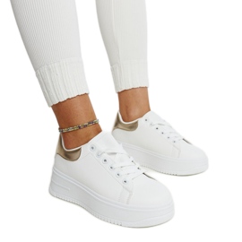 Chaussures de sport à plateforme Ottavia blanches