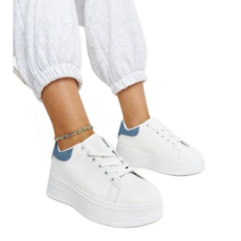 Chaussures de sport à plateforme Ottavia blanches