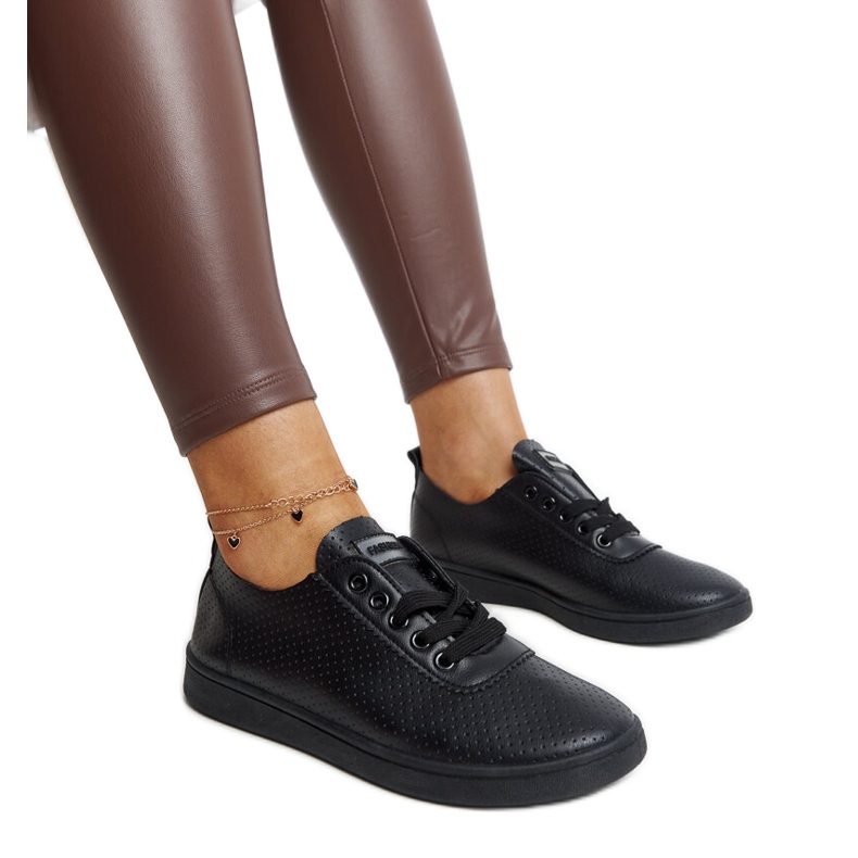 Baskets en éco-cuir Yusra noires le noir Baskets en éco-cuir Yusra noires le noir