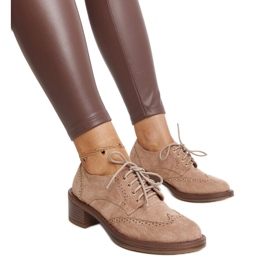 Chaussures à talons en daim marron par Tigard brun