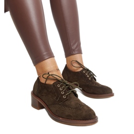 Chaussures à talons hauts en daim vert de Tigard