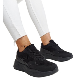 Baskets à plateforme Nereida noires