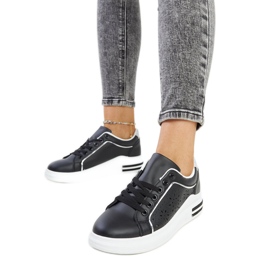 Baskets noires ajourées à paillettes Zorka