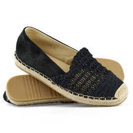 Espadrilles classiques noires pour femmes le noir