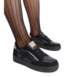 Baskets à plateforme Walda noires le noir