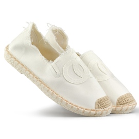 Espadrilles classiques blanches pour femmes