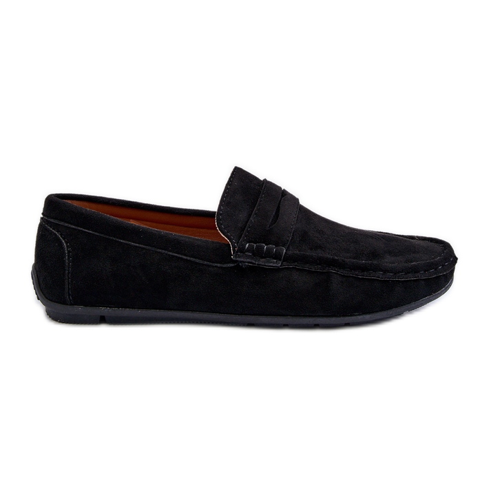 Mckeylor Mocassins en suède écologique pour hommes, noir le noir Mckeylor Mocassins en suède écologique pour hommes, noir le noir