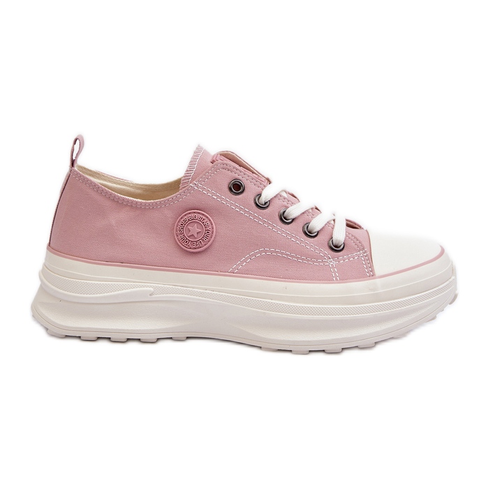 Baskets pour femmes à semelle massive Big Star NN274129 Rose