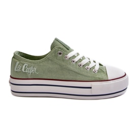 Baskets pour femmes à semelle épaisse Lee Cooper LCW-24-31-2217 vert