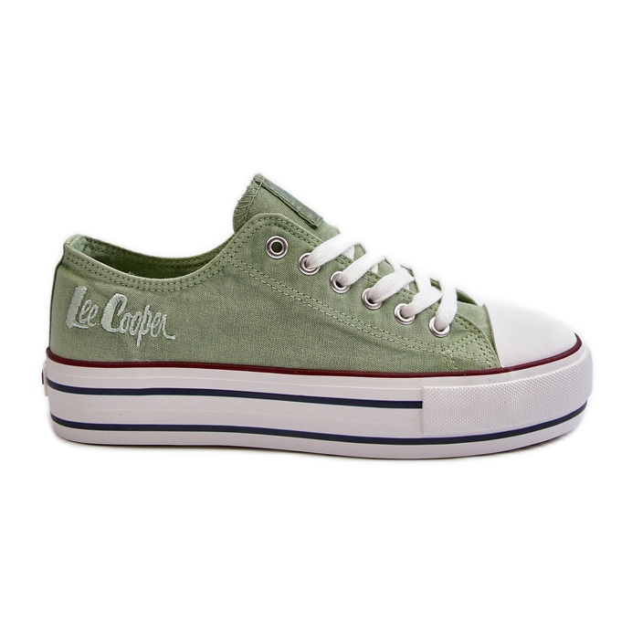 Baskets pour femmes à semelle épaisse Lee Cooper LCW-24-31-2217 vert