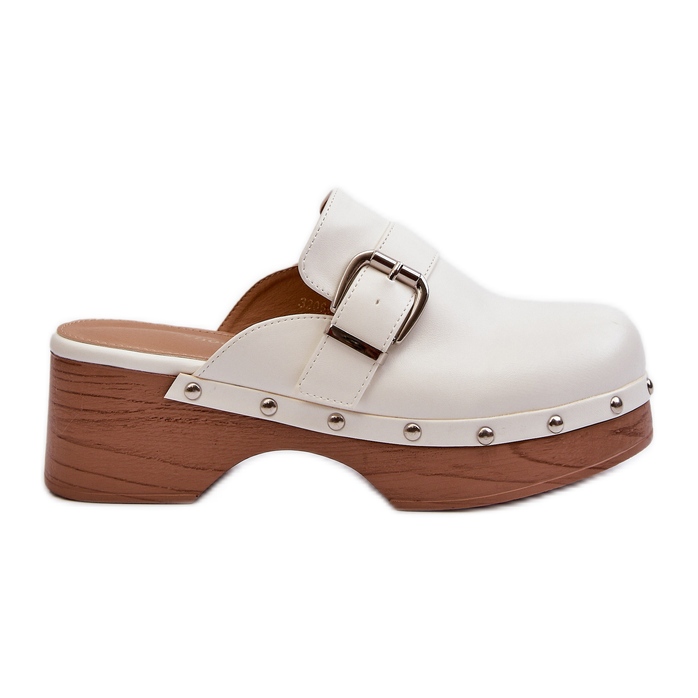 Sabots femme à boucle, Seprilla Blanc blanche Sabots femme à boucle, Seprilla Blanc blanche