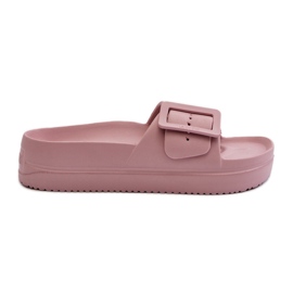 Tongs en mousse pour femmes sur la plateforme avec boucle Big Star NN274A663 Rose Tongs en mousse pour femmes sur la plateforme avec boucle Big Star NN274A663 Rose