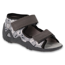 Befado chaussons enfant avec insert en cuir 350P047 gris