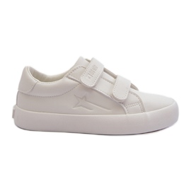 Baskets Velcro Enfant Big Star NN374007 Blanc