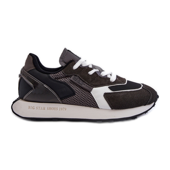Baskets de sport Big Star avec système de mousse à mémoire de forme pour hommes NN174347 Noir le noir