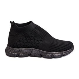 Chaussures chaussettes de sport à enfiler Liraelia noires pour femmes