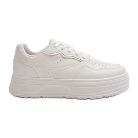 Baskets Plateforme Femme Blanc Axivana