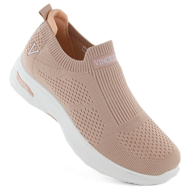 Chaussures de sport à enfiler roses pour femmes Vinceza 13592