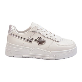 Baskets Plateforme Femme Blanc Zeparine