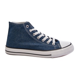 Baskets femme Socerio en jean bleu