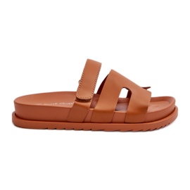 Tongs classiques Camel Molie pour femmes brun