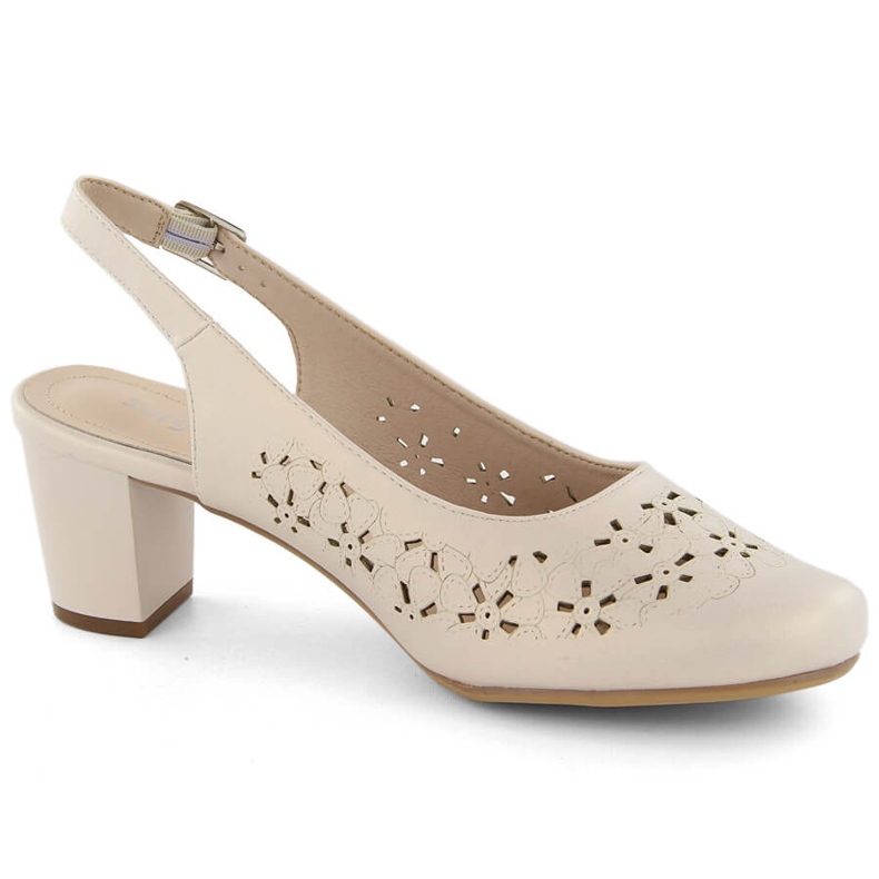 Sandales femme entièrement ajourées beige perle Sergio Leone SK179
