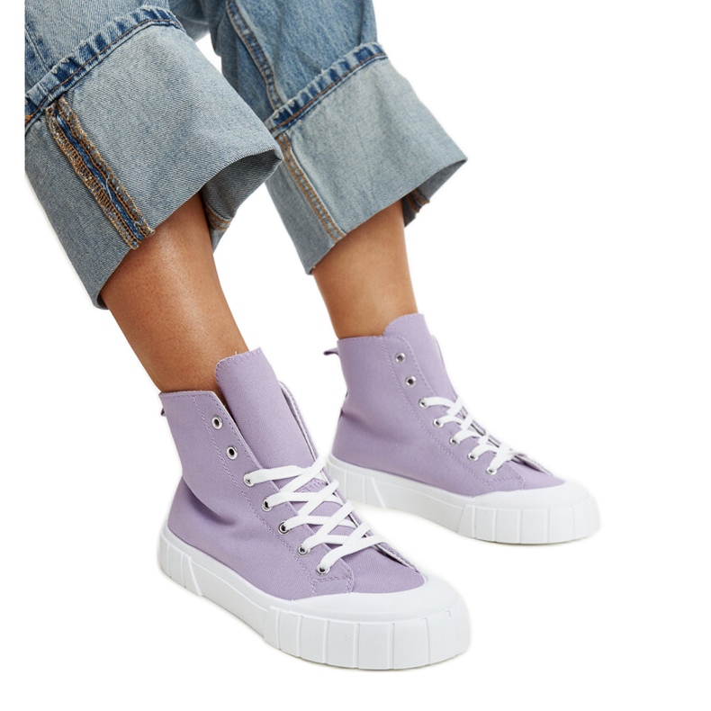 Baskets montantes Vinka violettes