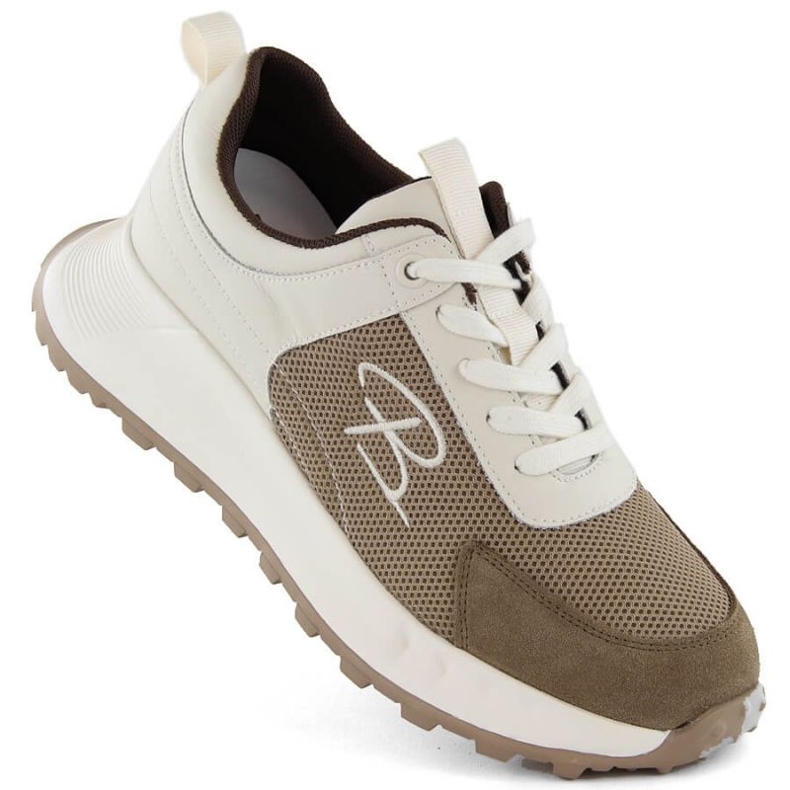 Artiker W HBH65 chaussures de sport en cuir, beige