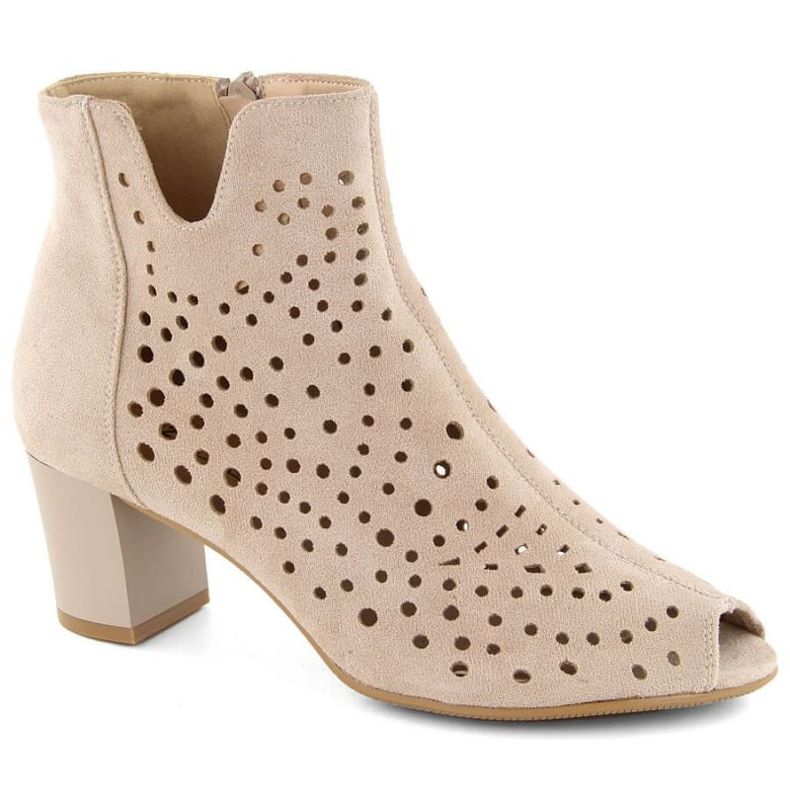 Jezzi W JEZ429A bottines en daim, beige