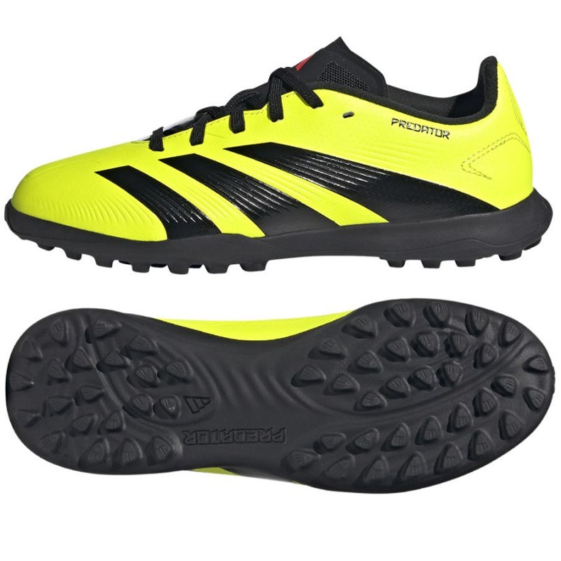 Chaussures de football Adidas Predator League L Tf Jr IG5444 jaune